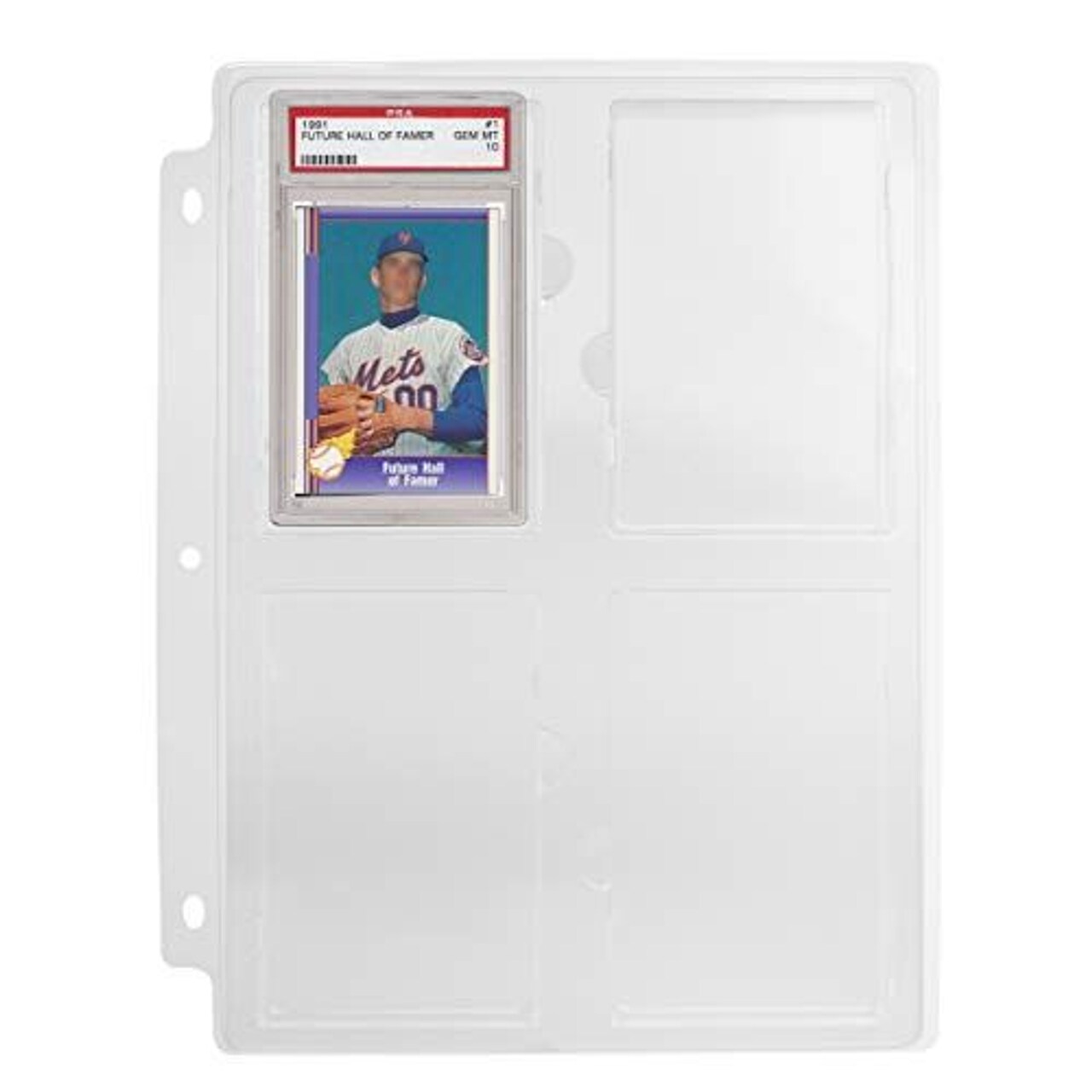 Simply Genius PSA Graded Card Binder, Collectible Cards Storage Tray Holder for PRO Card Sleeves, Graded Sports Cards Slabs for Baseball Cards, Includes 3 Ring Binder